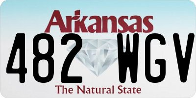 AR license plate 482WGV