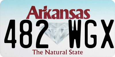 AR license plate 482WGX