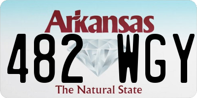 AR license plate 482WGY