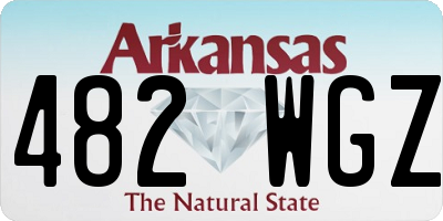 AR license plate 482WGZ