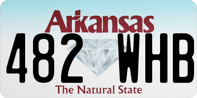 AR license plate 482WHB