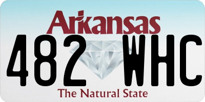 AR license plate 482WHC