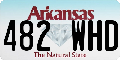 AR license plate 482WHD