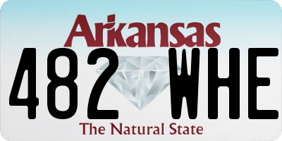 AR license plate 482WHE