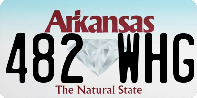 AR license plate 482WHG