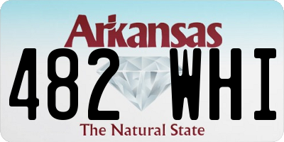 AR license plate 482WHI