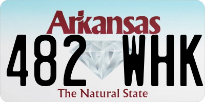 AR license plate 482WHK