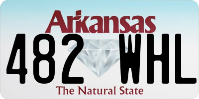 AR license plate 482WHL