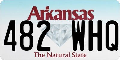 AR license plate 482WHQ