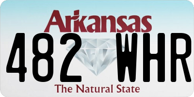 AR license plate 482WHR