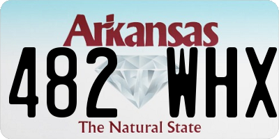 AR license plate 482WHX