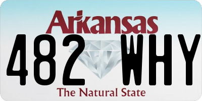 AR license plate 482WHY
