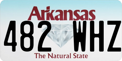 AR license plate 482WHZ