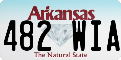 AR license plate 482WIA