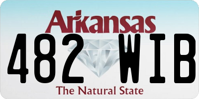 AR license plate 482WIB