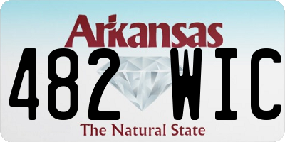 AR license plate 482WIC