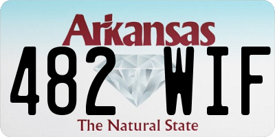 AR license plate 482WIF