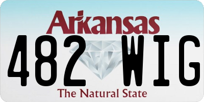 AR license plate 482WIG