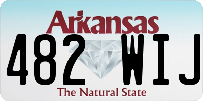 AR license plate 482WIJ
