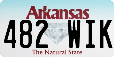 AR license plate 482WIK