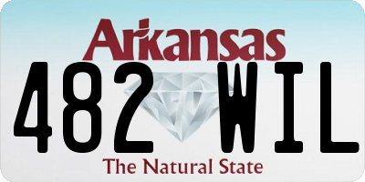 AR license plate 482WIL
