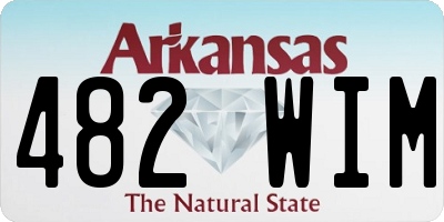 AR license plate 482WIM