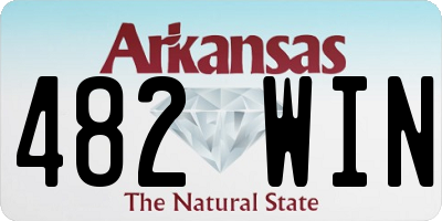 AR license plate 482WIN