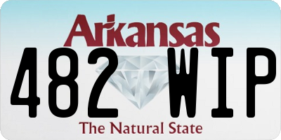 AR license plate 482WIP
