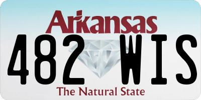 AR license plate 482WIS