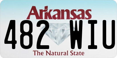 AR license plate 482WIU