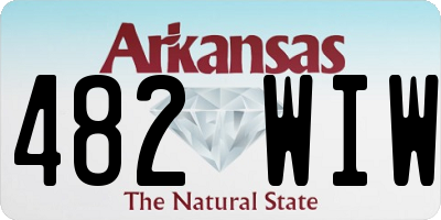 AR license plate 482WIW
