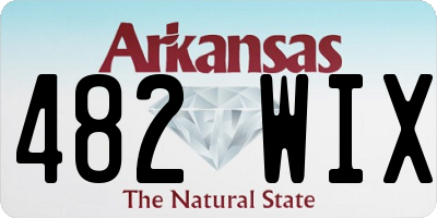 AR license plate 482WIX