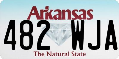 AR license plate 482WJA