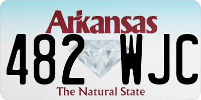 AR license plate 482WJC