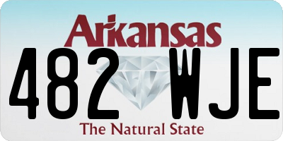 AR license plate 482WJE