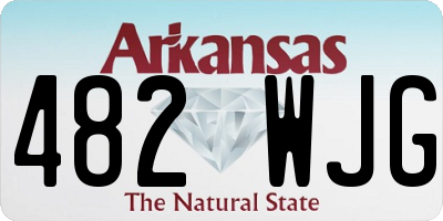 AR license plate 482WJG