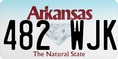 AR license plate 482WJK