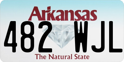 AR license plate 482WJL