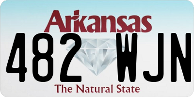 AR license plate 482WJN