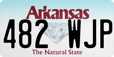 AR license plate 482WJP