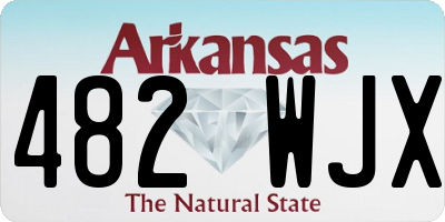 AR license plate 482WJX