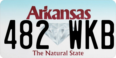 AR license plate 482WKB