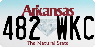 AR license plate 482WKC