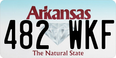 AR license plate 482WKF