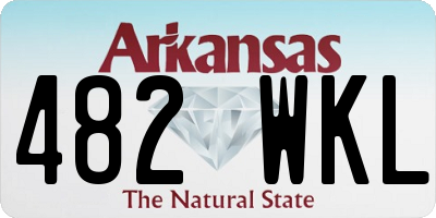 AR license plate 482WKL