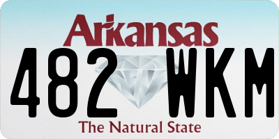 AR license plate 482WKM