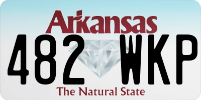 AR license plate 482WKP