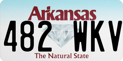 AR license plate 482WKV