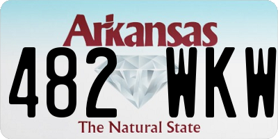 AR license plate 482WKW