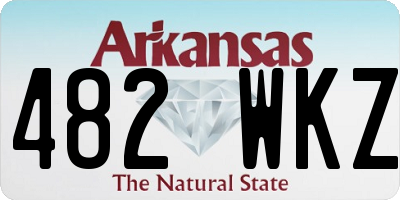 AR license plate 482WKZ